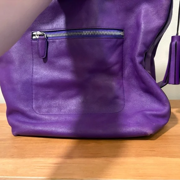 Coach 19893 Legacy Hobo Duffle Bag Ultraviolet Purple - Picture 7 of 9